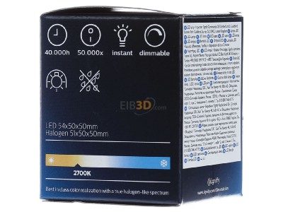 View on the right Philips Licht MLEDspotEx #70755500 LED-lamp/Multi-LED 220...240V GU10 white MLEDspotEx 70755500
