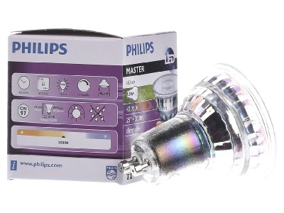 View on the left Philips Licht MLEDspotEx #70763000 LED-lamp/Multi-LED 220...240V GU10 white MLEDspotEx 70763000
