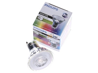 View up front Philips Licht MLEDspotEx #70767800 LED-lamp/Multi-LED 220...240V GU10 white MLEDspotEx 70767800
