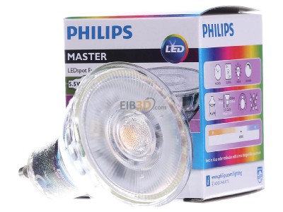 Front view Philips Licht MLEDspotEx #70771500 LED-lamp/Multi-LED 220...240V GU10 white MLEDspotEx 70771500
