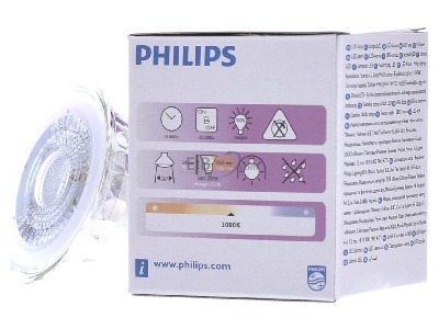 View on the right Philips Licht CoreProSpot#72837600 LED-lamp/Multi-LED 220...240V GU10 white CoreProSpot72837600
