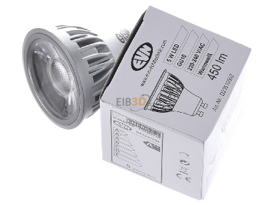 Ansicht oben rechts EVN D23510502 LED-Leuchtmittel GU10 3000K 450lm 