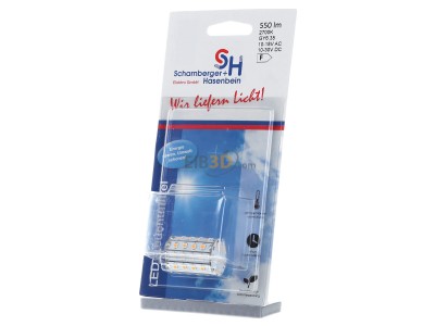 Front view Scharnberger+Has. 30533 LED-lamp/Multi-LED 10...18V white 
