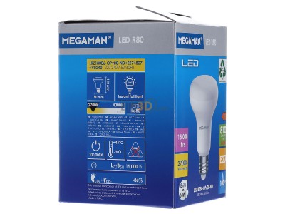 Ansicht rechts IDV MM27522 LED-Reflektorlampe R80 E27 2800K 