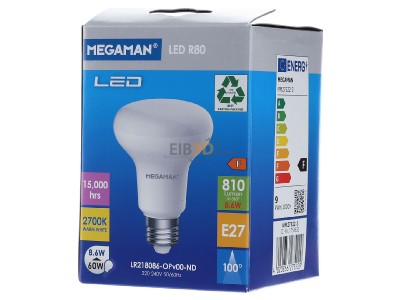 Ansicht hinten IDV MM27522 LED-Reflektorlampe R80 E27 2800K 
