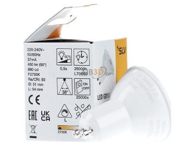 Ansicht links SLV 1005076 LED-Reflektorlampe PAR16 2700K wei� 