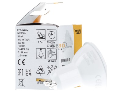 Ansicht links SLV 1005079 LED-Reflektorlampe PAR16 3000K wei� 