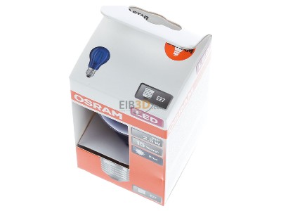 Ansicht oben vorne LEDVANCE LEDSCLA152,5W/190230 LED-Lampe E27 Blau 