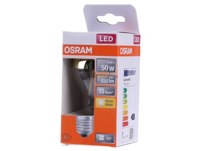 Frontansicht LEDVANCE LSCLA50MIRG7W827FE27 LED-Kopfspiegellampe E27 827 