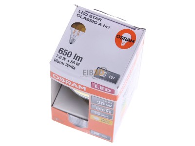 Ansicht oben vorne LEDVANCE LSCLA50MIRG7W827FE27 LED-Kopfspiegellampe E27 827 