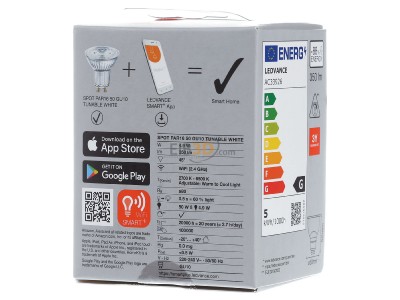 Ansicht hinten LEDVANCE SMART #4058075485679 LED-Reflektorlampe PAR16 WiFi, 2700-6500K SMART 4058075485679
