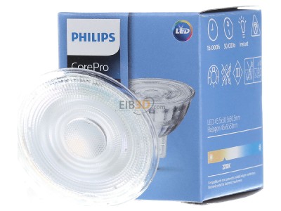 Frontansicht Signify Lampen CorePro LED#30704900 LED-Reflektorlampr MR16 GU5.3 827 CorePro LED30704900