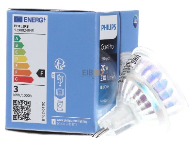 Ansicht links Signify Lampen CorePro LED#30704900 LED-Reflektorlampr MR16 GU5.3 827 CorePro LED30704900