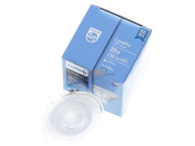 Ansicht oben vorne Signify Lampen CorePro LED#30704900 LED-Reflektorlampr MR16 GU5.3 827 CorePro LED30704900