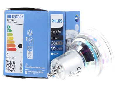 Ansicht links Signify Lampen CorePro LED#35885000 LED-Reflektorlampe PAR16 GU10 840 DIM CorePro LED35885000