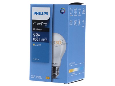 Frontansicht Signify Lampen CorePro LED#36124900 LED-Lampe E27 matt Glas CorePro LED36124900
