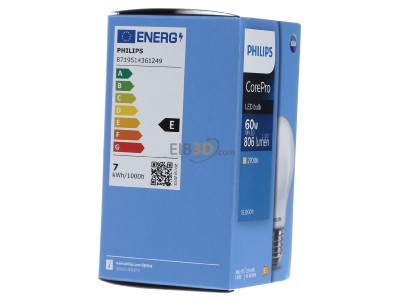 Ansicht links Signify Lampen CorePro LED#36124900 LED-Lampe E27 matt Glas CorePro LED36124900
