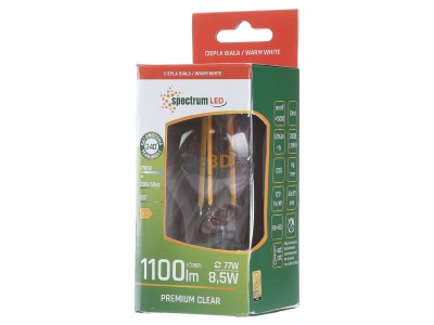 Front view Scharnberger+Has. 32438 LED lamp E27 2700K clear 
