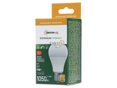 Front view Scharnberger+Has. 32483 LED lamp E27 4000K matt dimmable 
