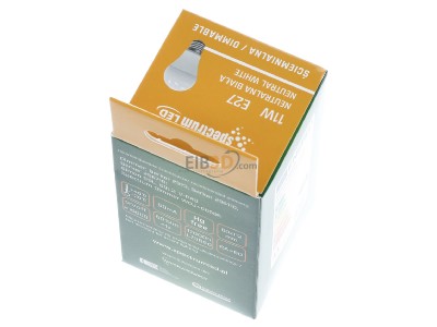 Top rear view Scharnberger+Has. 32483 LED lamp E27 4000K matt dimmable 
