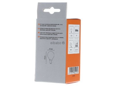 Back view Scharnberger+Has. 32749 LED drop lamp E14 2200K, dimmable 
