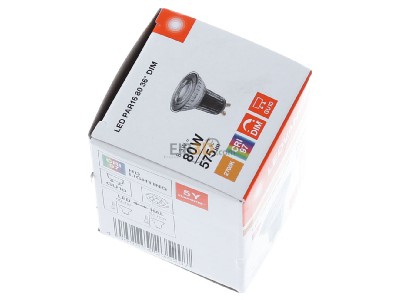 Ansicht oben links Ledvance LEDPAR168036DS8.3927 LED-Reflektorlampe PAR16 GU10 927 dim. 36Gr. 