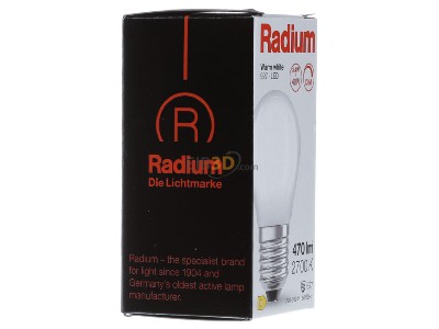 Ansicht links Radium RL-D40 DIM 927/F/E27 LED-Tropfenlampe E27 927, matt, dim 