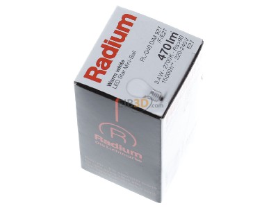 Ansicht oben links Radium RL-D40 DIM 927/F/E27 LED-Tropfenlampe E27 927, matt, dim 