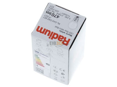 Ansicht oben hinten Radium RL-D40 DIM 927/F/E27 LED-Tropfenlampe E27 927, matt, dim 