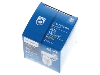 Ansicht oben vorne Philips Licht MAS LEDspot#39938900 LED-Reflektorlampe PAR16 GU10, 940, 36G, dim MAS LEDspot39938900