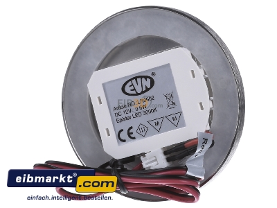 Ansicht hinten EVN Elektro LR 0602 LED Bodeneinbauleuchte 12VDC 0,6W ww 