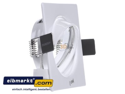 Ansicht links Brumberg Leuchten 2296.07 Einbau-Downlight wei 