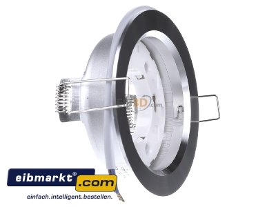 Ansicht links EVN Lichttechnik 539 214 alu Einbauleuchte 1-flammig, starr 
