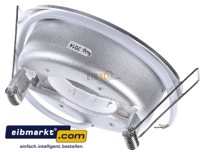 Ansicht oben hinten EVN Lichttechnik 539 214 alu Einbauleuchte 1-flammig, starr 