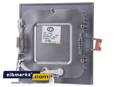 Ansicht hinten EVN Elektro LPQ 123 501 LED Einbau Panel 9W 350mA 4000K 