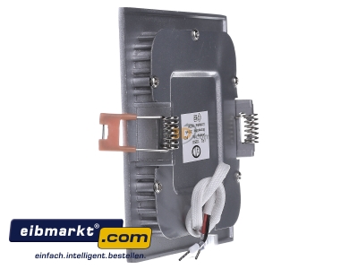 Ansicht rechts EVN Elektro LPQ 123 502 LED Einbau Panel silber quadratisch 9W 350mA 3000K 