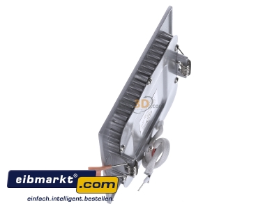 Ansicht oben rechts EVN Elektro LPQ 123 502 LED Einbau Panel silber quadratisch 9W 350mA 3000K 