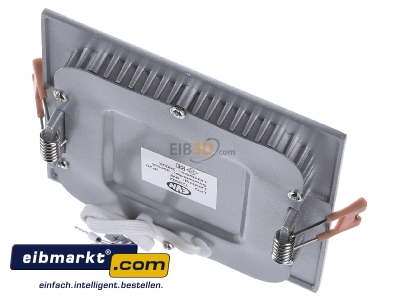 Ansicht oben hinten EVN Elektro LPQ 123 502 LED Einbau Panel silber quadratisch 9W 350mA 3000K 