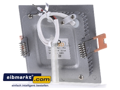 Ansicht hinten EVN Lichttechnik LP Q 093502 LED Einbau Panel si 5W 3000K 93x93mm 
