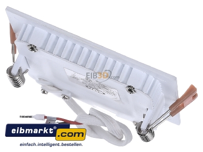 Ansicht oben hinten EVN Elektro LP QW 093502 LED Einbau Panel ws 5W 3000K 93x93mm 