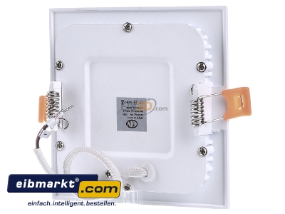 Ansicht hinten EVN Lichttechnik LPQW123502 LED Einbau Panel ws 9W 3000K 120x120mm LP QW 123502