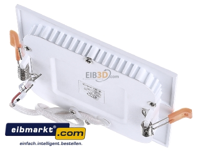 Ansicht oben hinten EVN Lichttechnik LPQW123502 LED Einbau Panel ws 9W 3000K 120x120mm LP QW 123502