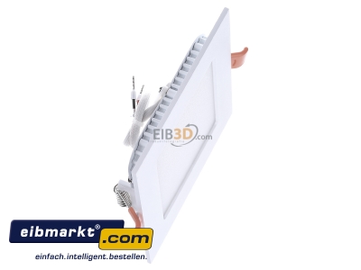 Ansicht oben links EVN Lichttechnik LP QW 123540 LED Einbau Panel ws 9W 4000K 120x120mm 