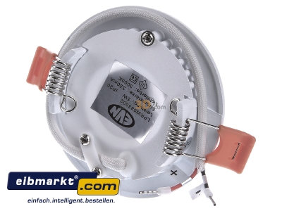 Ansicht hinten EVN Lichttechnik LP RW 083502 LED Einbau Panel ws 4W 3000K 85mm rd. 