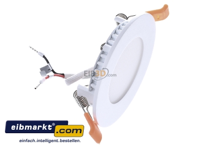 Ansicht oben links EVN Lichttechnik LPRW083540 LED Einbau Panel ws 4W 4000K 85mm rd. LP RW 083540