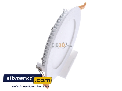 Ansicht oben links EVN Lichttechnik LPRW123502 LED Einbau Panel ws 9W 3000K 120mm rd. LP RW 123502