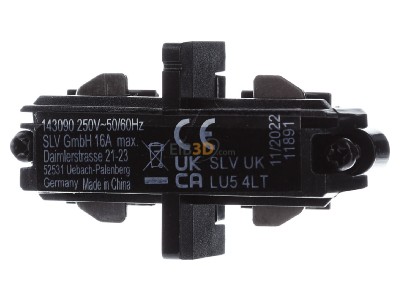 Front view SLV 143090 Coupler/connector straight 
