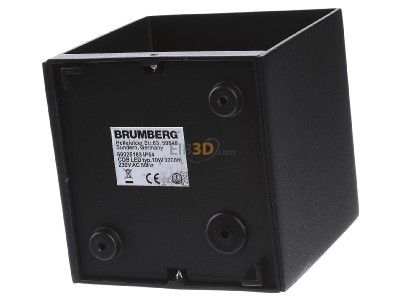 Ansicht hinten Brumberg 60025183 LED-Wandaufbauleuchte 3000K 230V schwarz 
