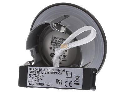 Ansicht hinten Briloner 7227-012 LED-Einbauspot IP65 nickel-matt 