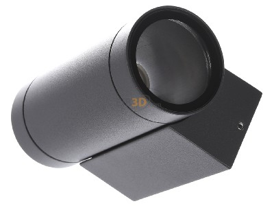 Ansicht oben rechts EVN 637216N Wandanbauleuchte 2flg.anth IP54 GU10 220-240V 